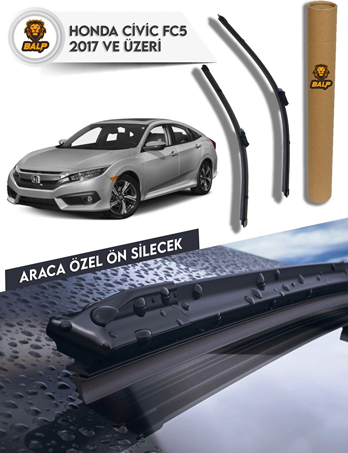 Honda Civic Fc5 Muz Silecek Takımı 2017 ve Üzeri 65X45 Ü