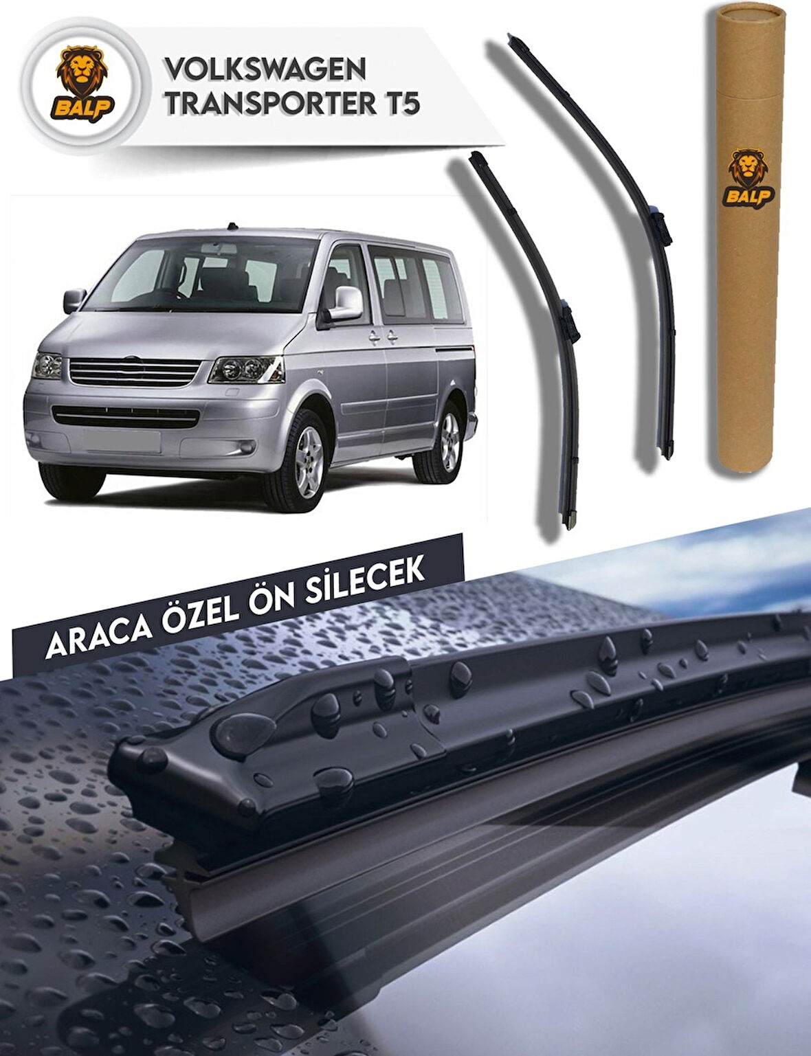 Volkswagen  Transporter  T5 Muz Silecek Takımı