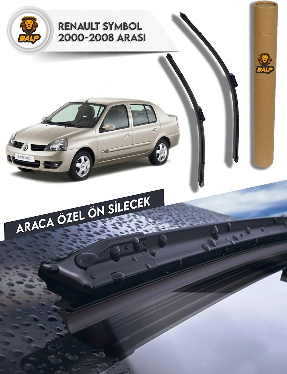 Renault Symbol Muz Silecek Takımı 2000-2008 Arası 53x45-Ü
