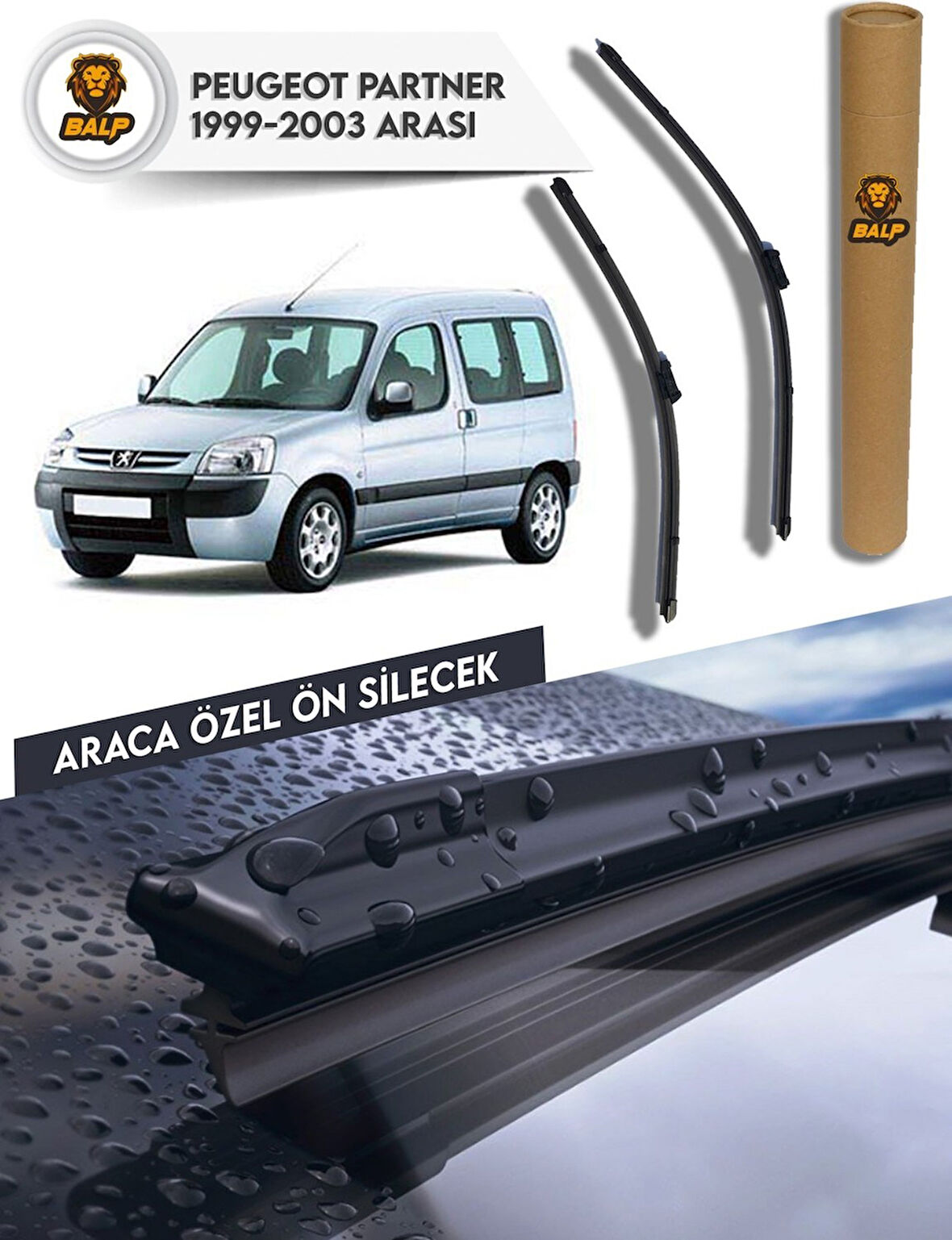 Peugeot Partner Muz Silecek Takımı 1999-2003 Arası 55x53ü