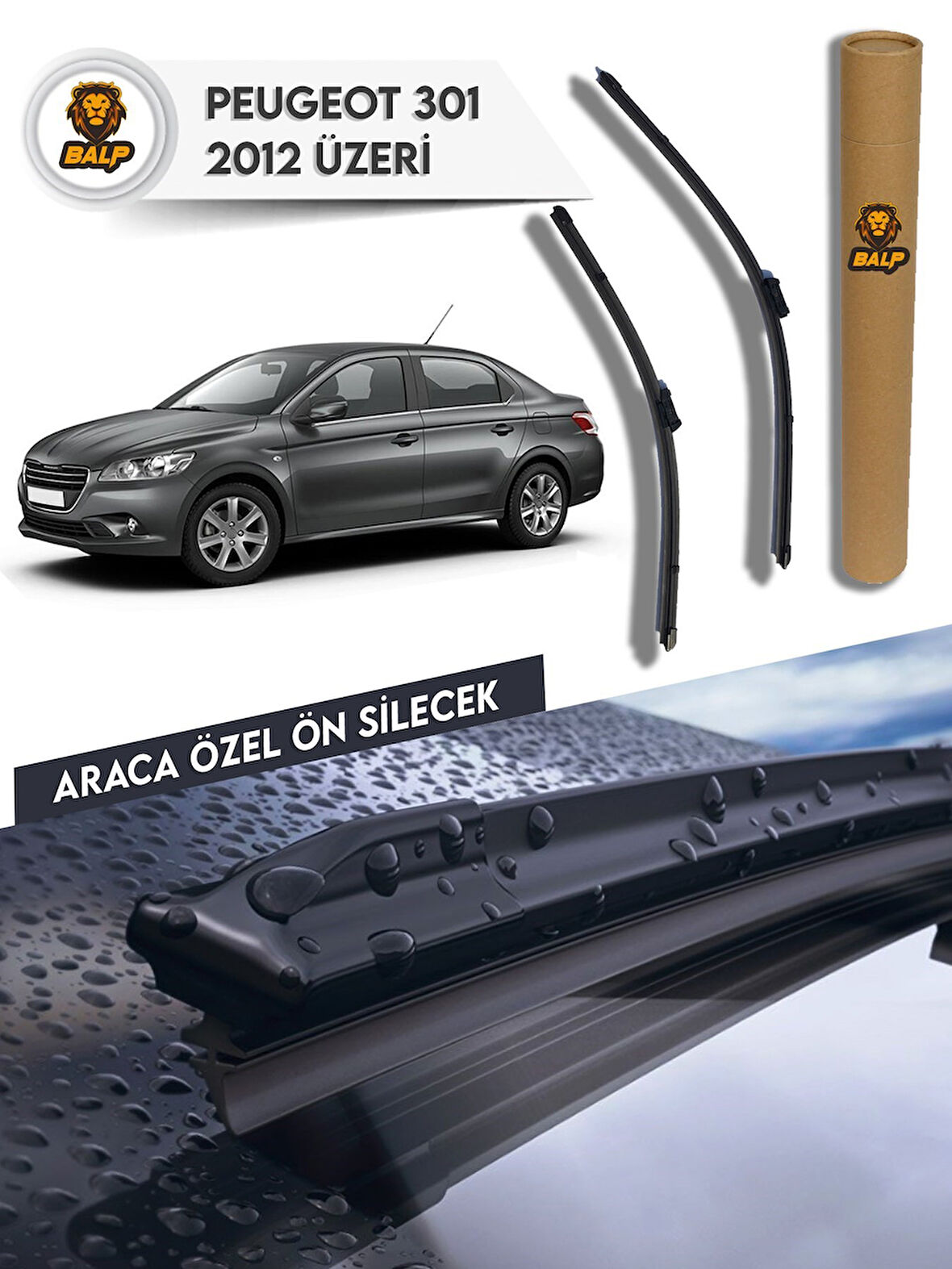 Peugeot 301 Muz Silecek Takımı (2012-2020) 60x40-A