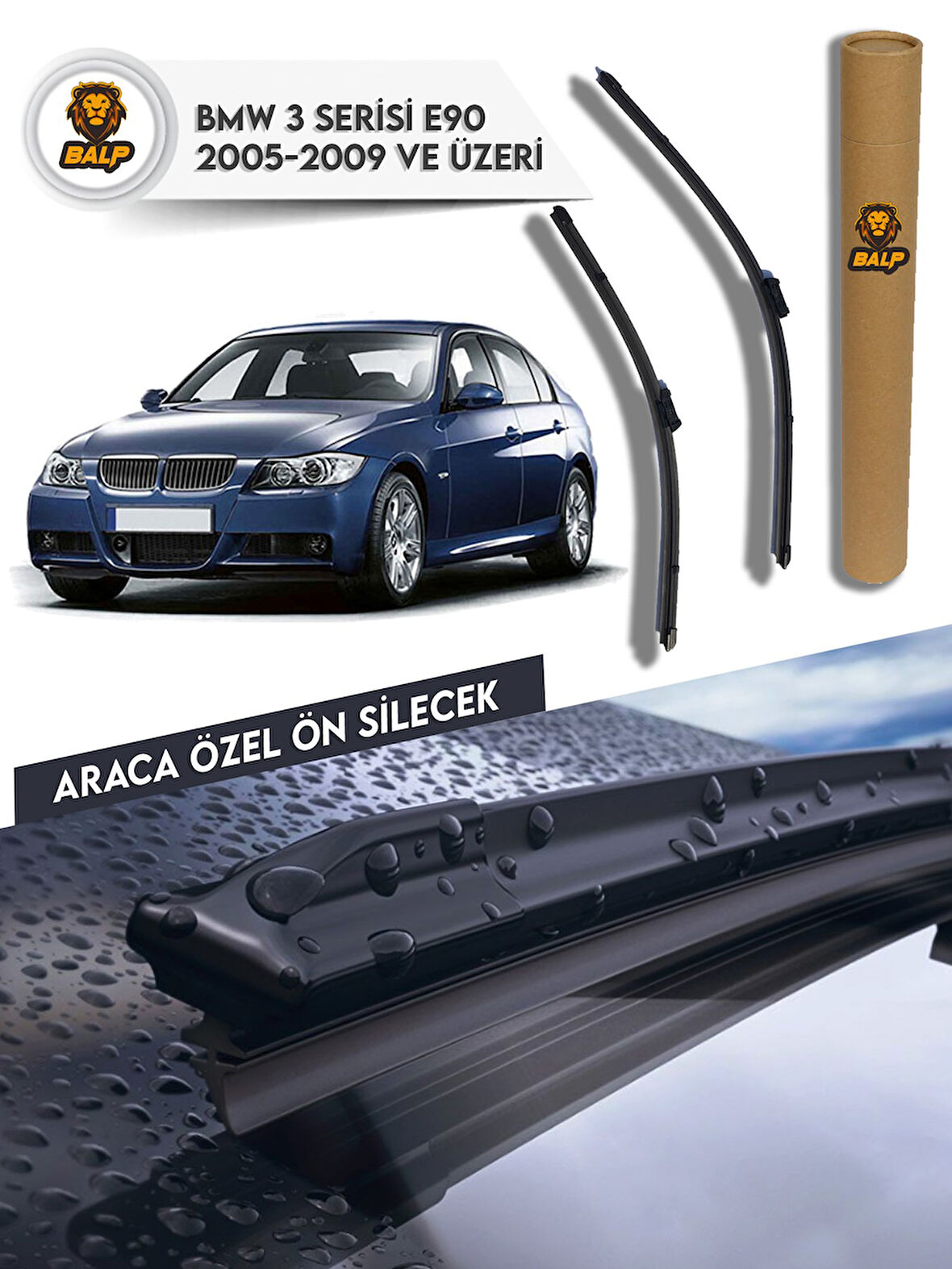 Bmw 3 Serisi E90 Muz Silecek Takımı (2005-2009) 60x47-A