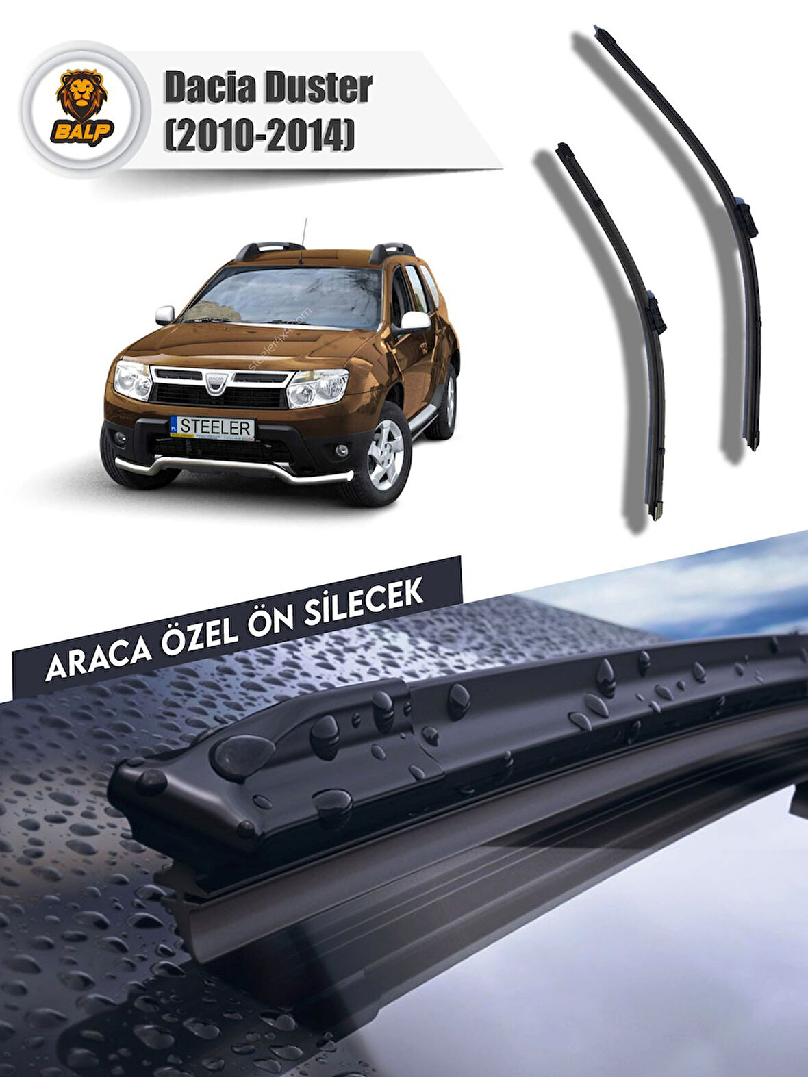 Dacia Duster Muz Silecek Takımı (2010-2014)  50x50 Ü