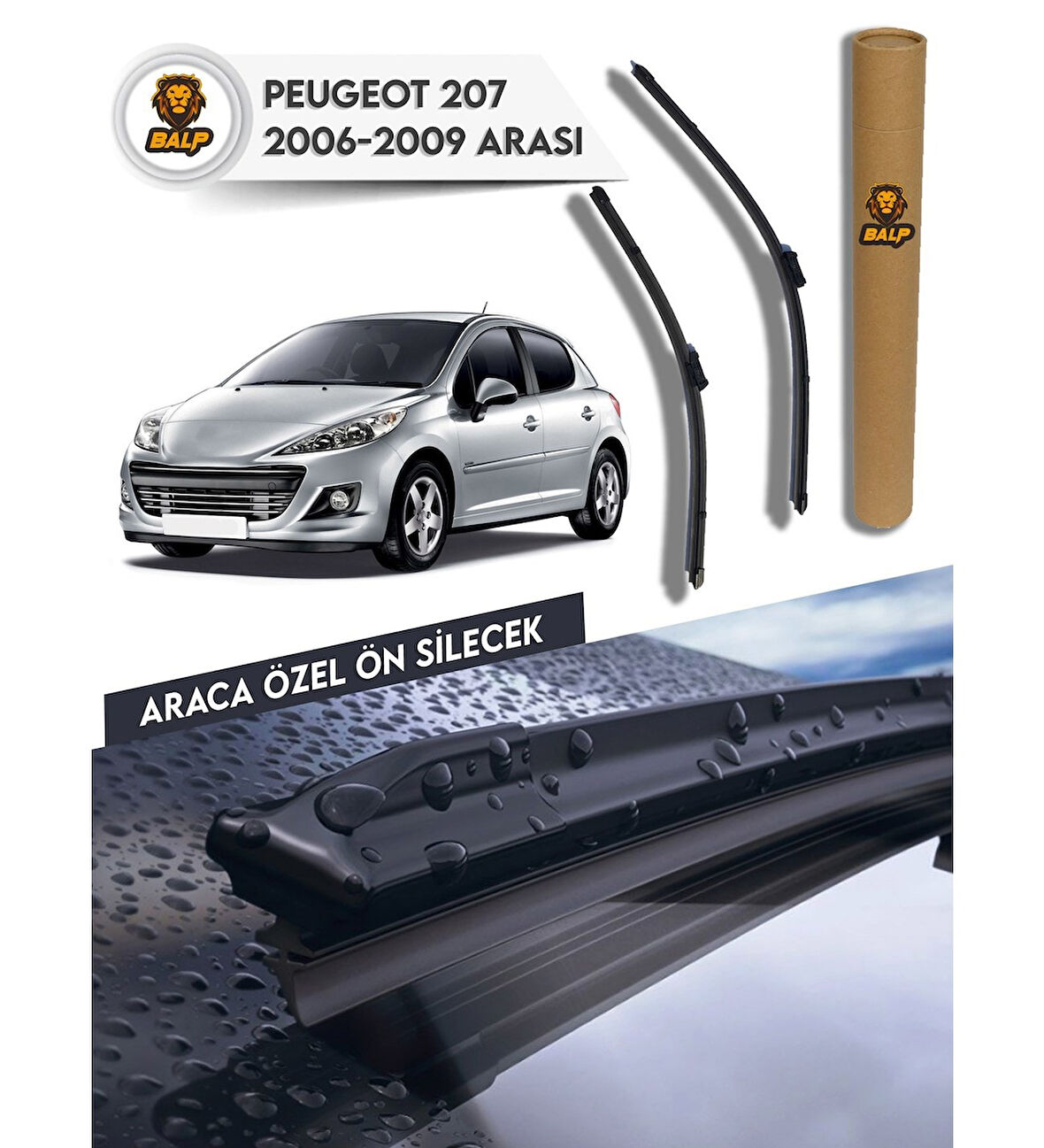 Peugeot 207 Muz Silecek Takımı (2007-2012) 65x43a