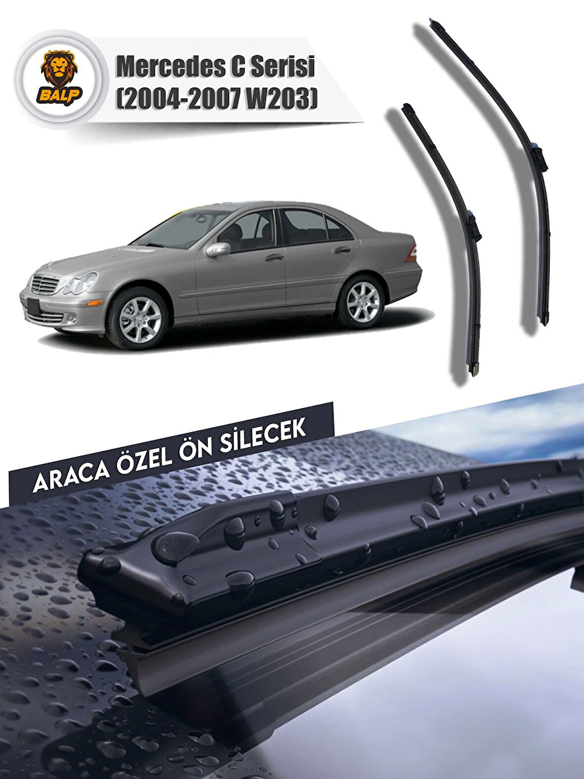 Mercedes C Serisi Silecek Takımı (2004-2007 W203) 55x55