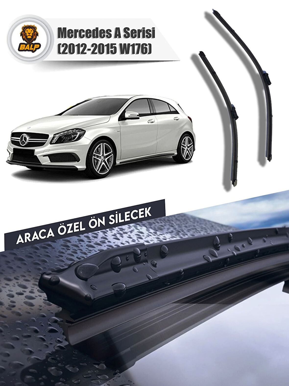 Mercedes A Serisi Muz Silecek Takımı (2012-2015 W176) 60x48a