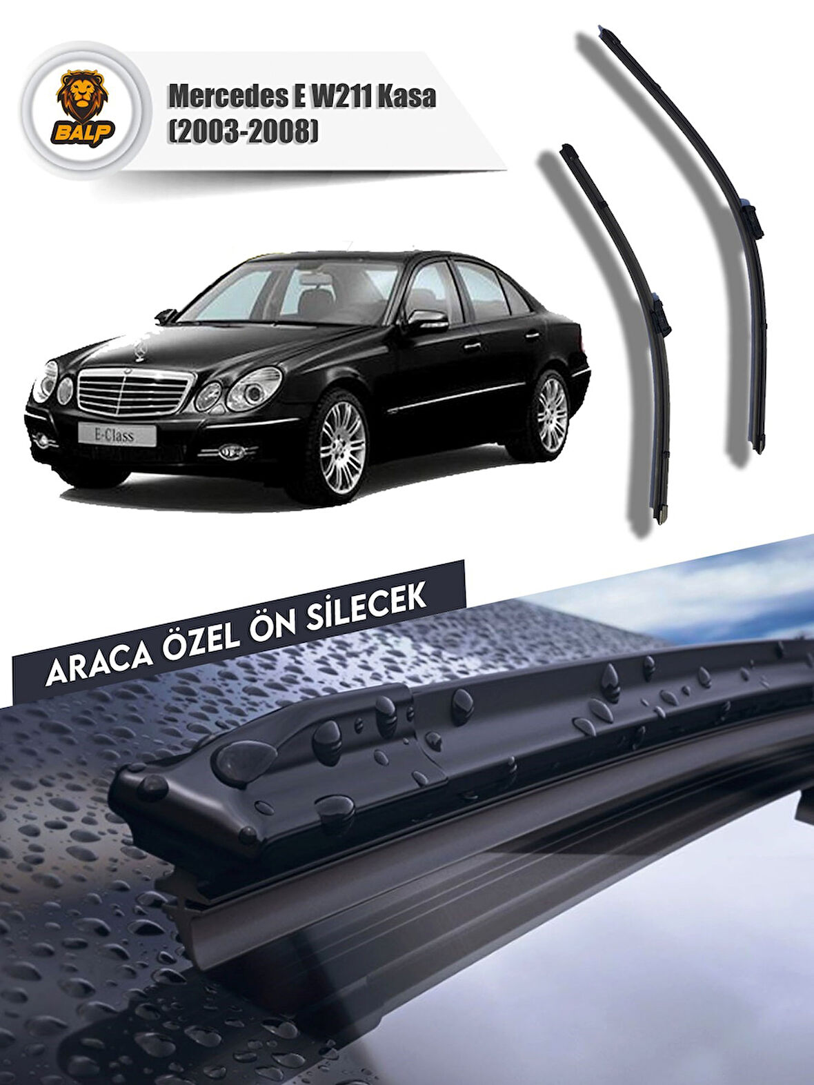Mercedes E W211 Kasa Muz Silecek Takımı (2003-2008) 65x65a