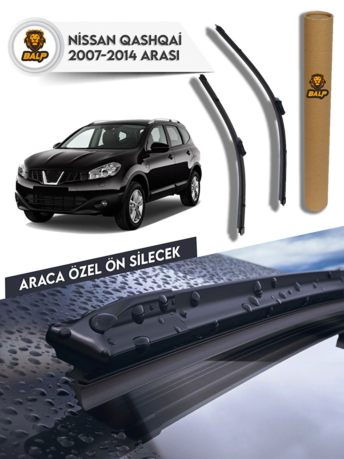 Nissan Qashqai Muz Silecek Takımı (2007-2014) 60x38a