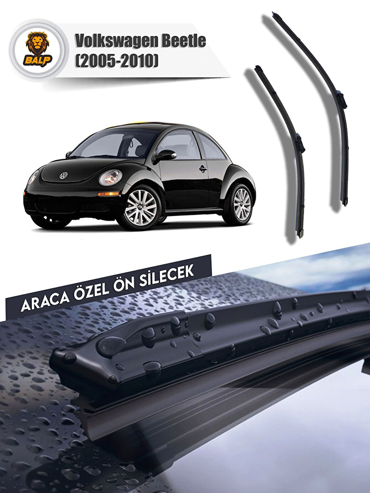 Volkswagen Beetle Muz Silecek (2005-2010) 53x50ü