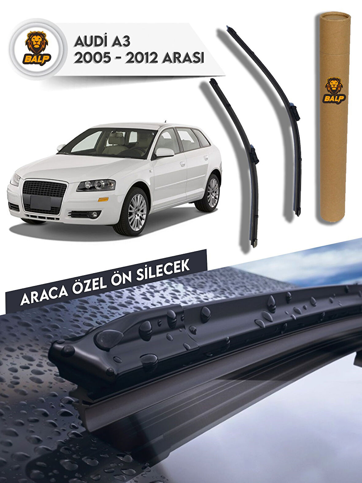 Audi A3 Muz Silecek Takımı (2005-2012) 60x48-A