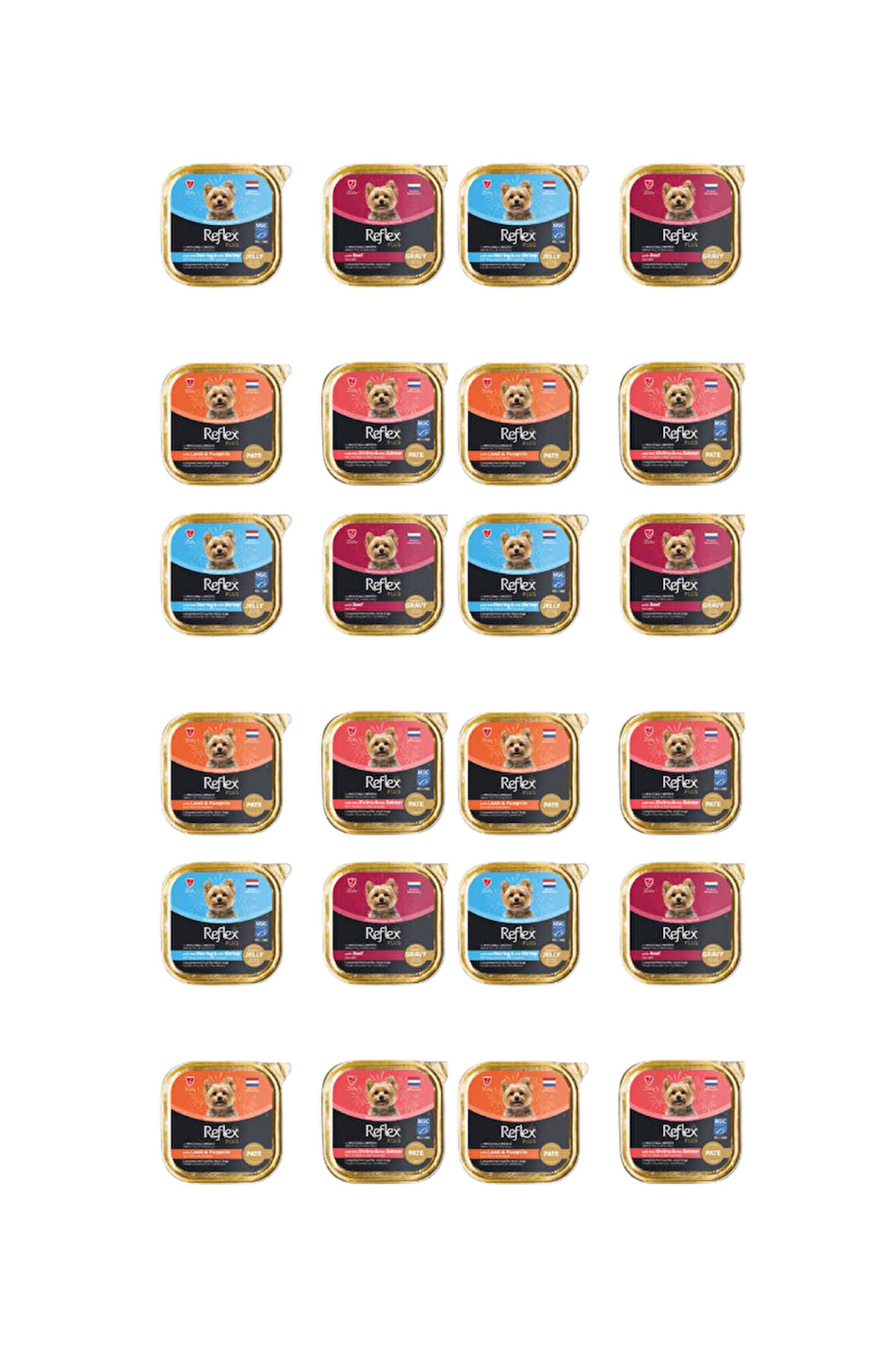 Karışık Pate Köpek Yaş Maması Konserve Alutray 85 Gr X 24 Adet