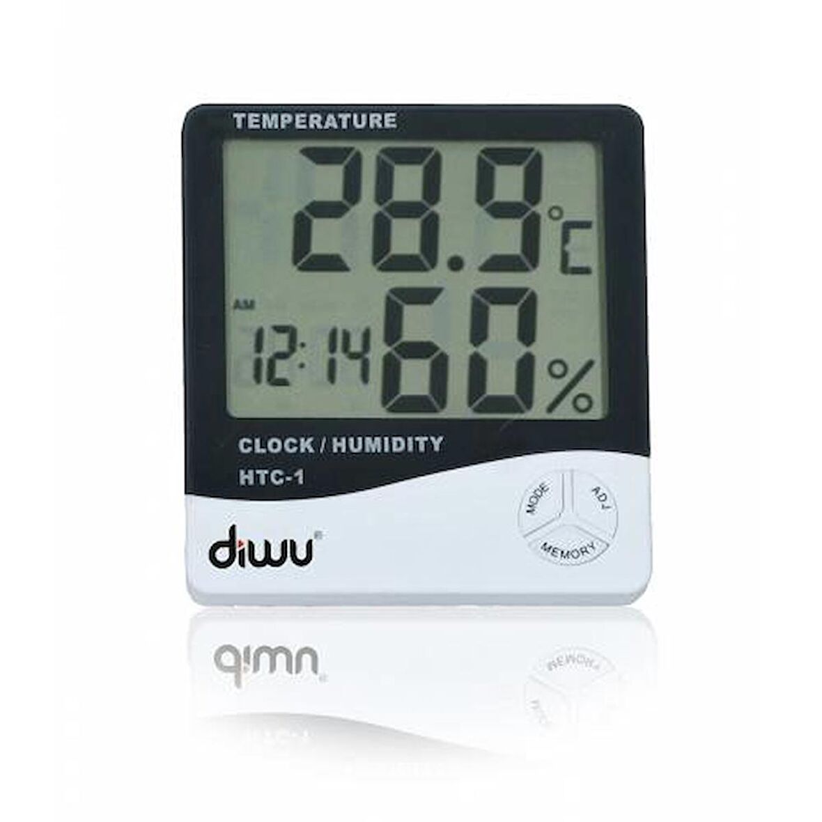 Diwu HTC-1 Saatli Nem Ölçer ve Termometre