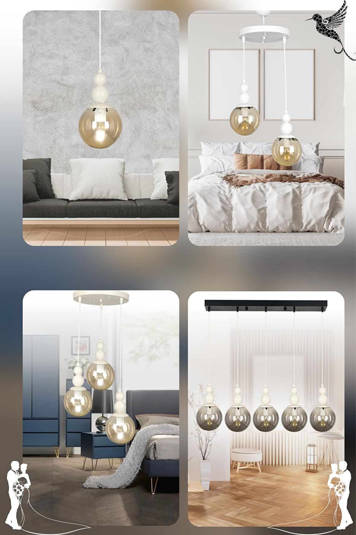 VENÜS ÖZEL SET 5 - ÇEYİZLİK AVİZE - Yatak Odası - Salon - Mutfak - Hol