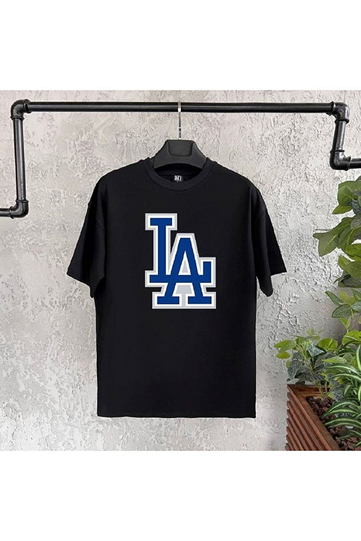 La 2 Baskılı Beyaz Erkek Tshirt
