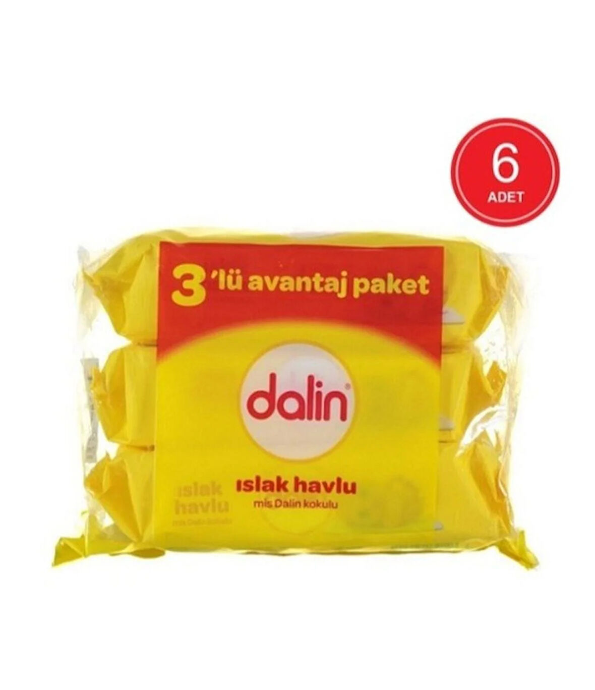 Dalin Islak Havlu 6 X 3'Lü Avantaj Paket 1008 Yaprak