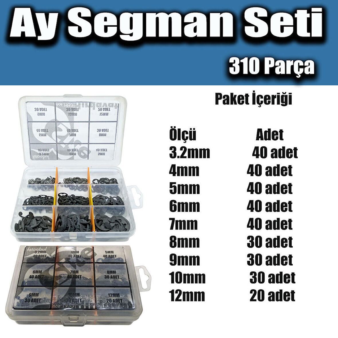 310 Parça Ay Segman Seti