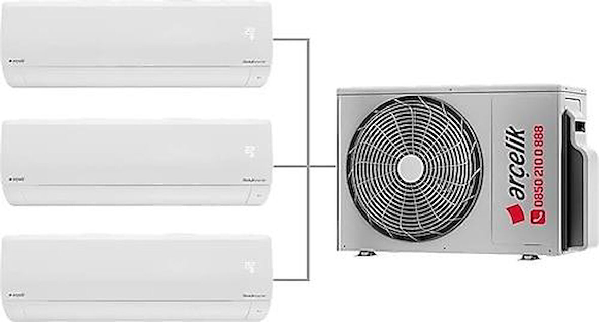 Arçelik Multi Sistem Duvar Tipi 3+1 İnverter 9+9+9 18000Btu Klima ZM18103-999