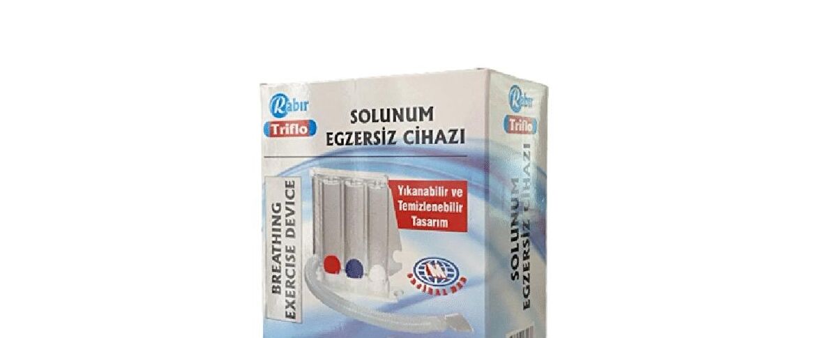 RABIR Triflo Solunum Egzersiz Cihazı 3 Top Üfleme Topu Nefes Egzersizi