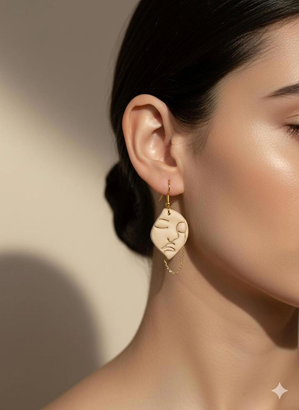 El Yapımı Tasarım Kadın Küpe - Kulağı Ağrıtmayan Çok Hafif ve Renkli Sallantılı Model