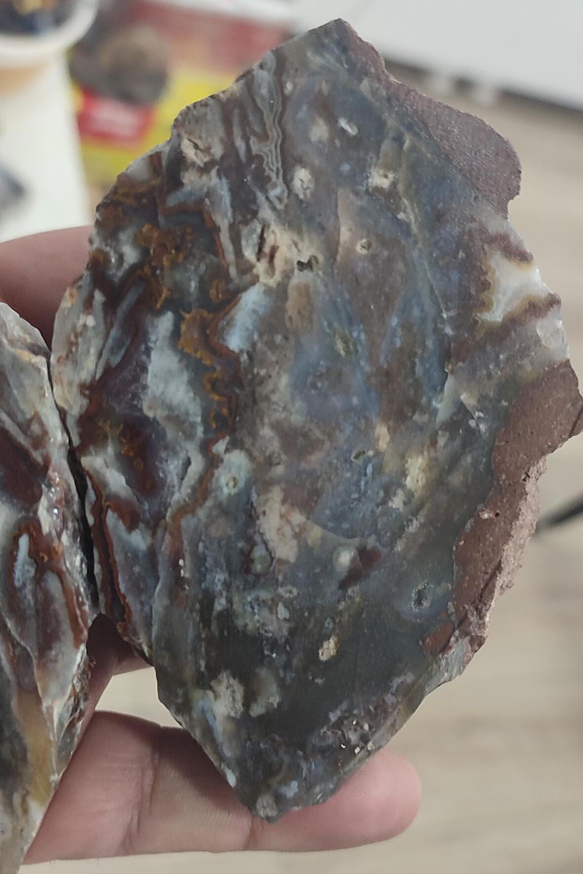 Agate Stone  ( Akik Taşı ) Koleksiyonluk Çift Parça 696 Gr