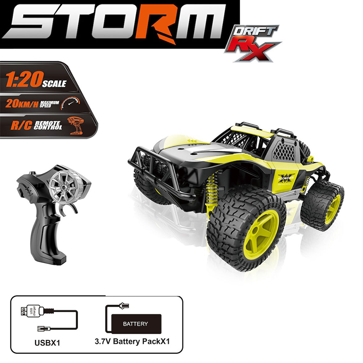 SYR-66764MA UK FF 2 4G ŞARJLI 1 20 STORM DRIFT ARA