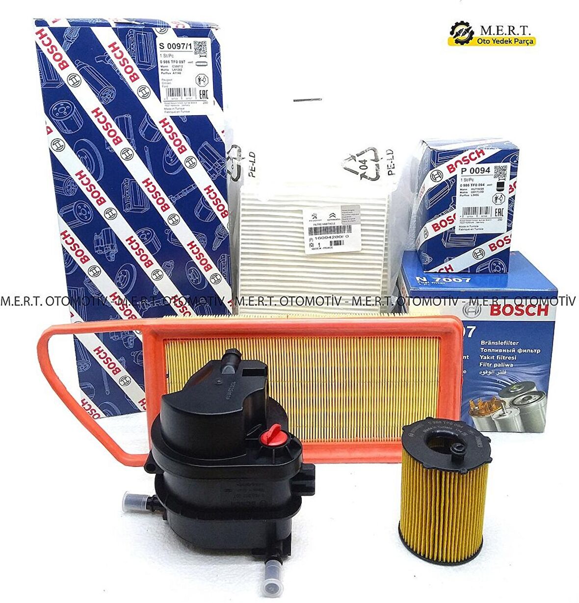 Citroen C1 1.4 Hdi Dizel Filtre Bakım Seti (2005-2010)