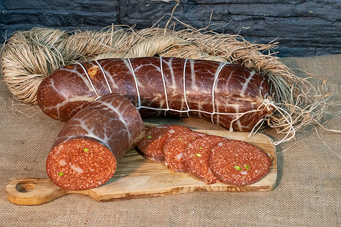 karahisar yöresel göden osmanlı sucuk 3kg orta acılı %100 dana eti