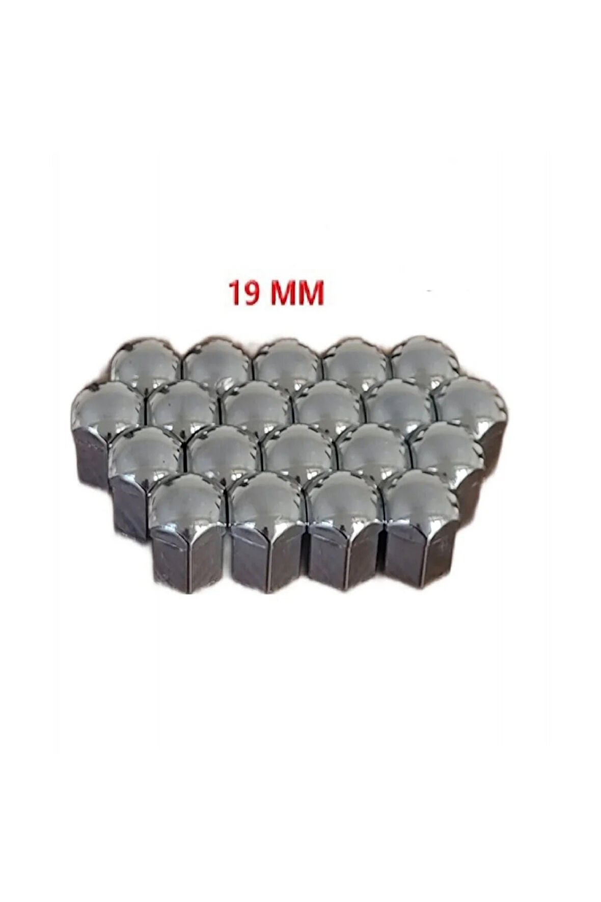 Viteksa Bijon Kapağı Düz 19mm Krom 20li Set