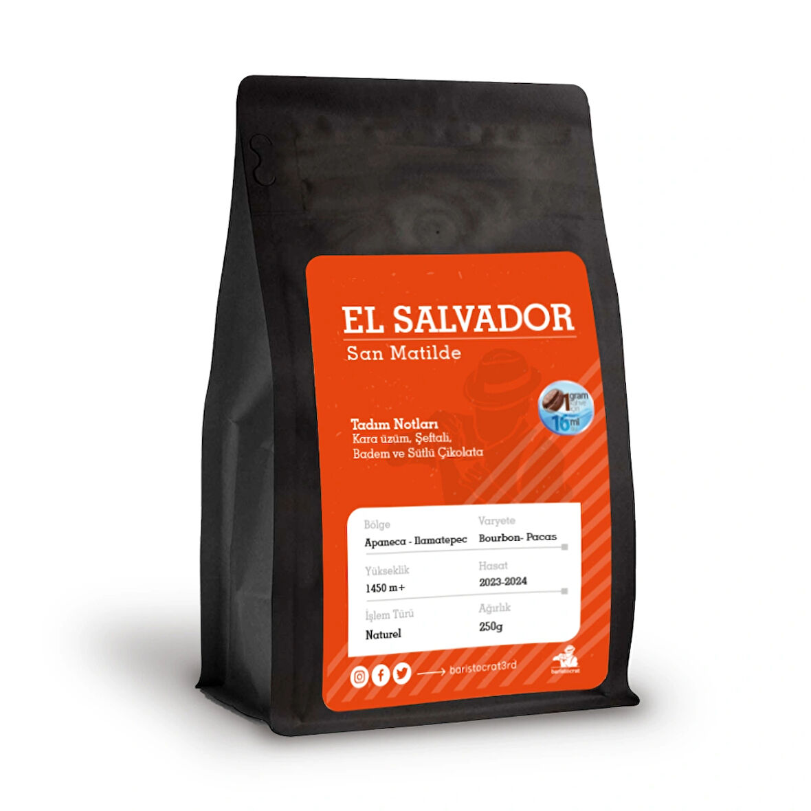 El Salvador San Matilde -filtre Kahve- 250 gr