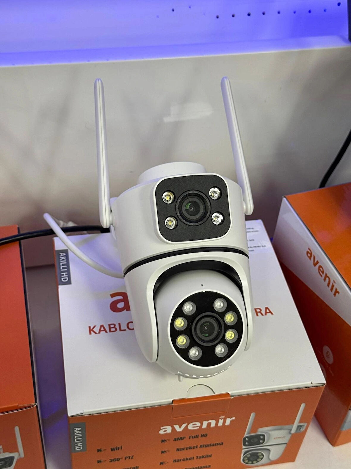 AV-S301 4MP 2 KAMERALI PTZ WİFİ KAMERA