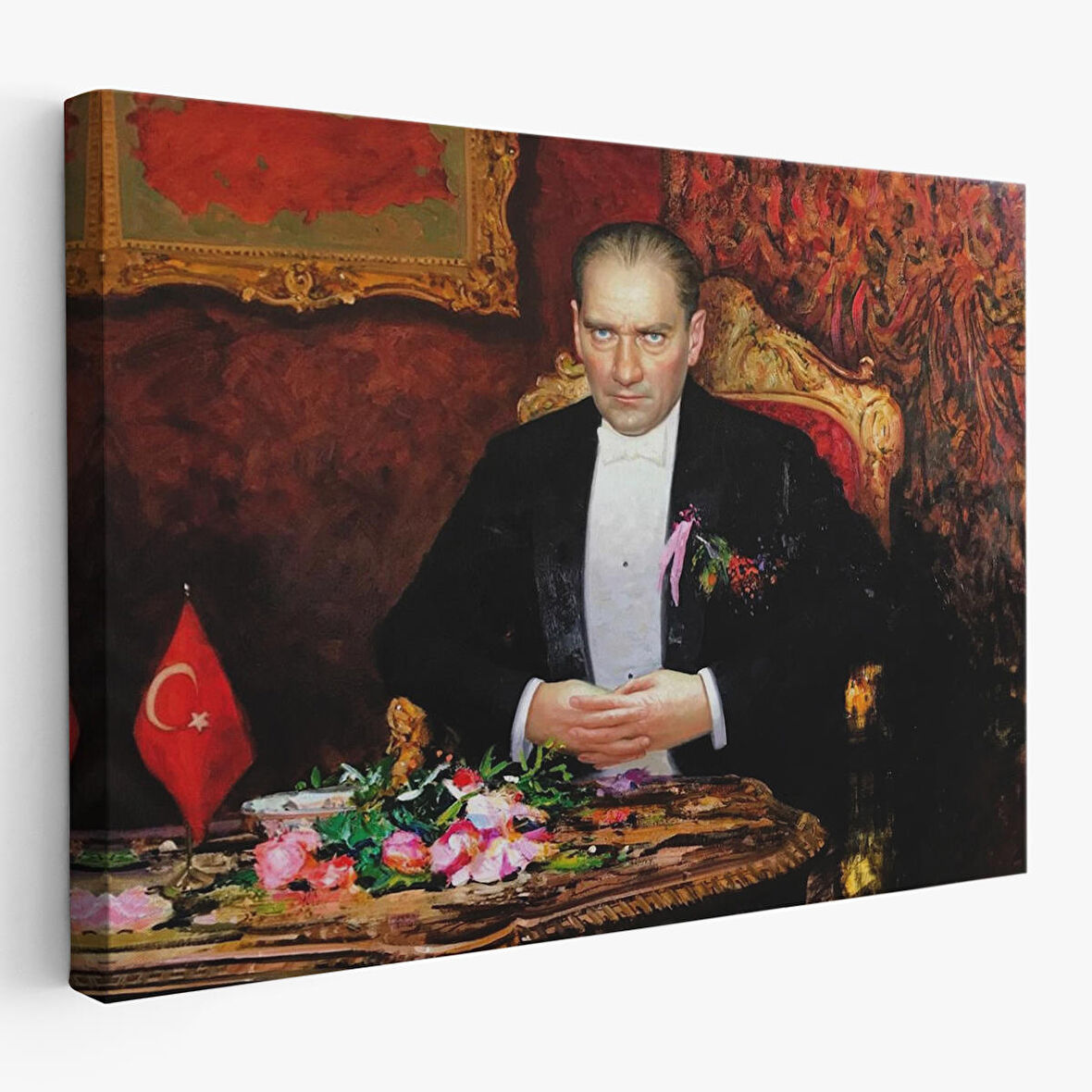 Keskin Bakışlı Atatürk Tablosu-6553