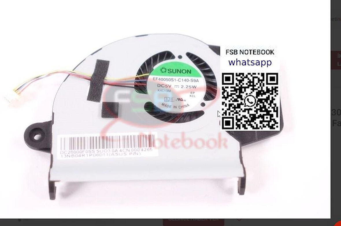 Asus UX303 UX303L UX303UB UX303LA UX303UA Notebook Ekran Kartı Soğutucu Fan 13NB04R1P08011