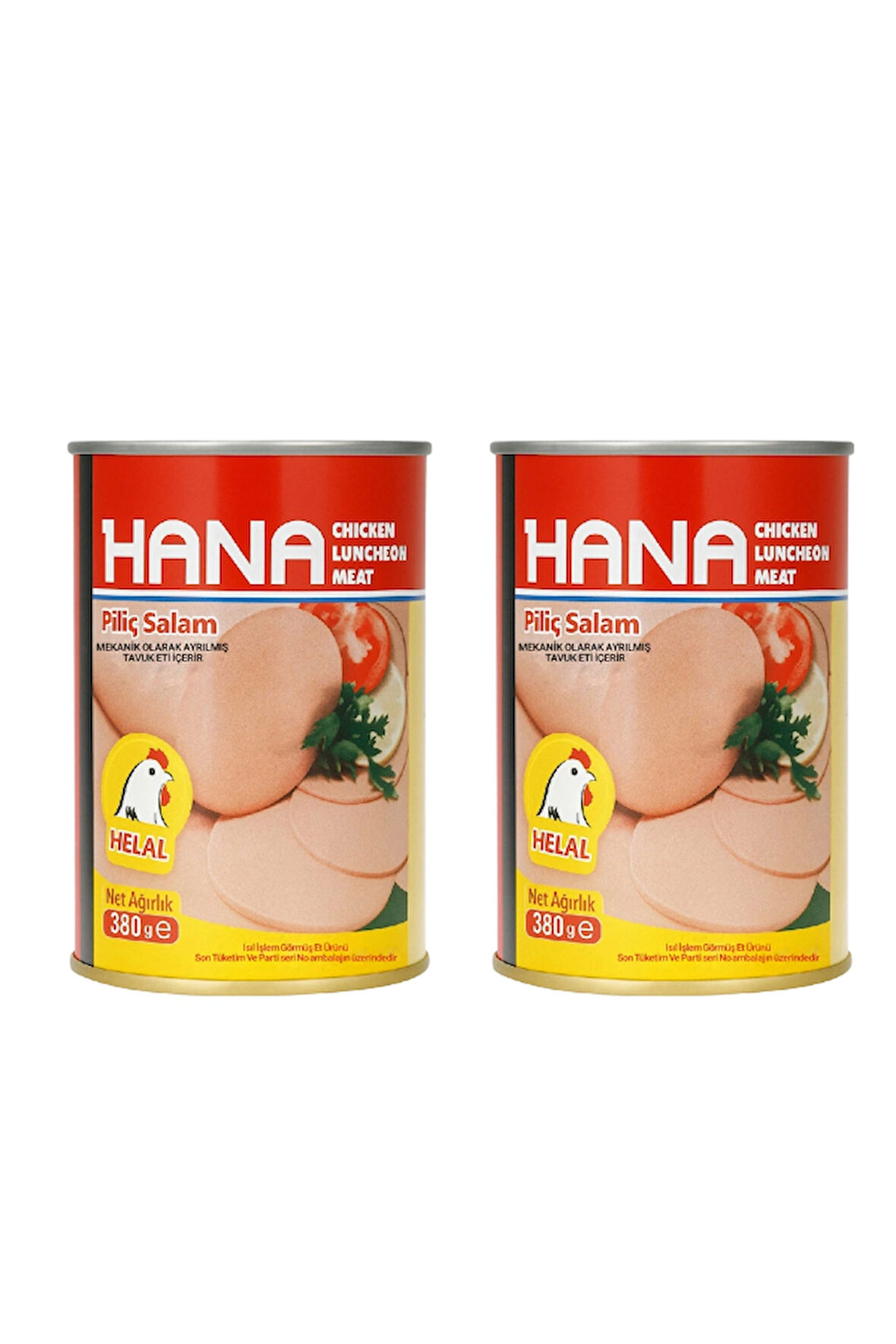 Hana Konserve Piliç Salam 380 g x2 Adet