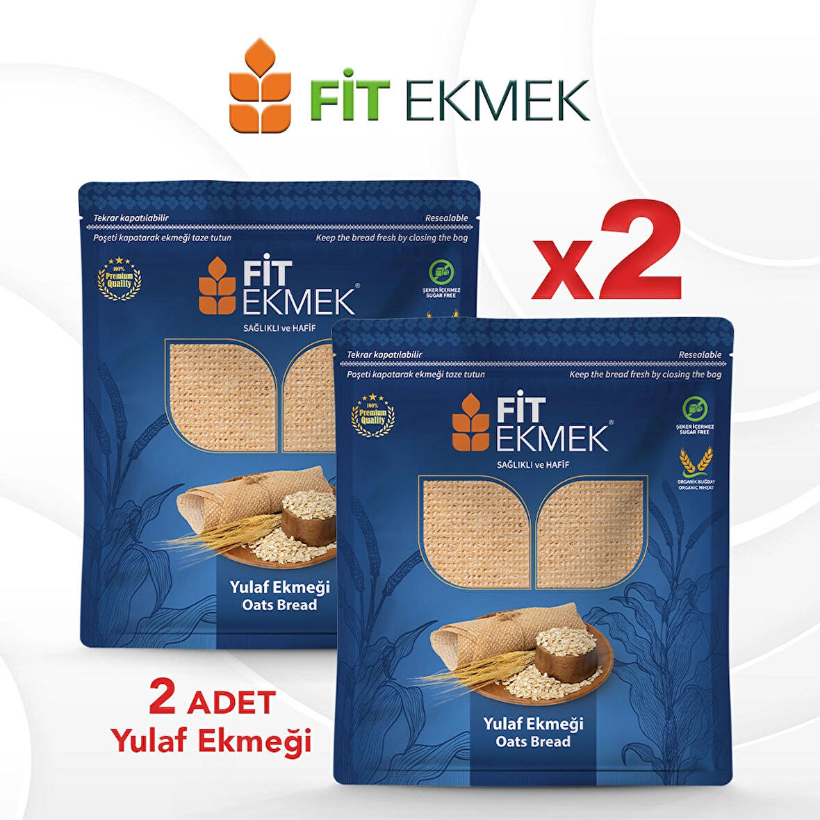 fit 2'li Yulafli Lavaş Ekmeği