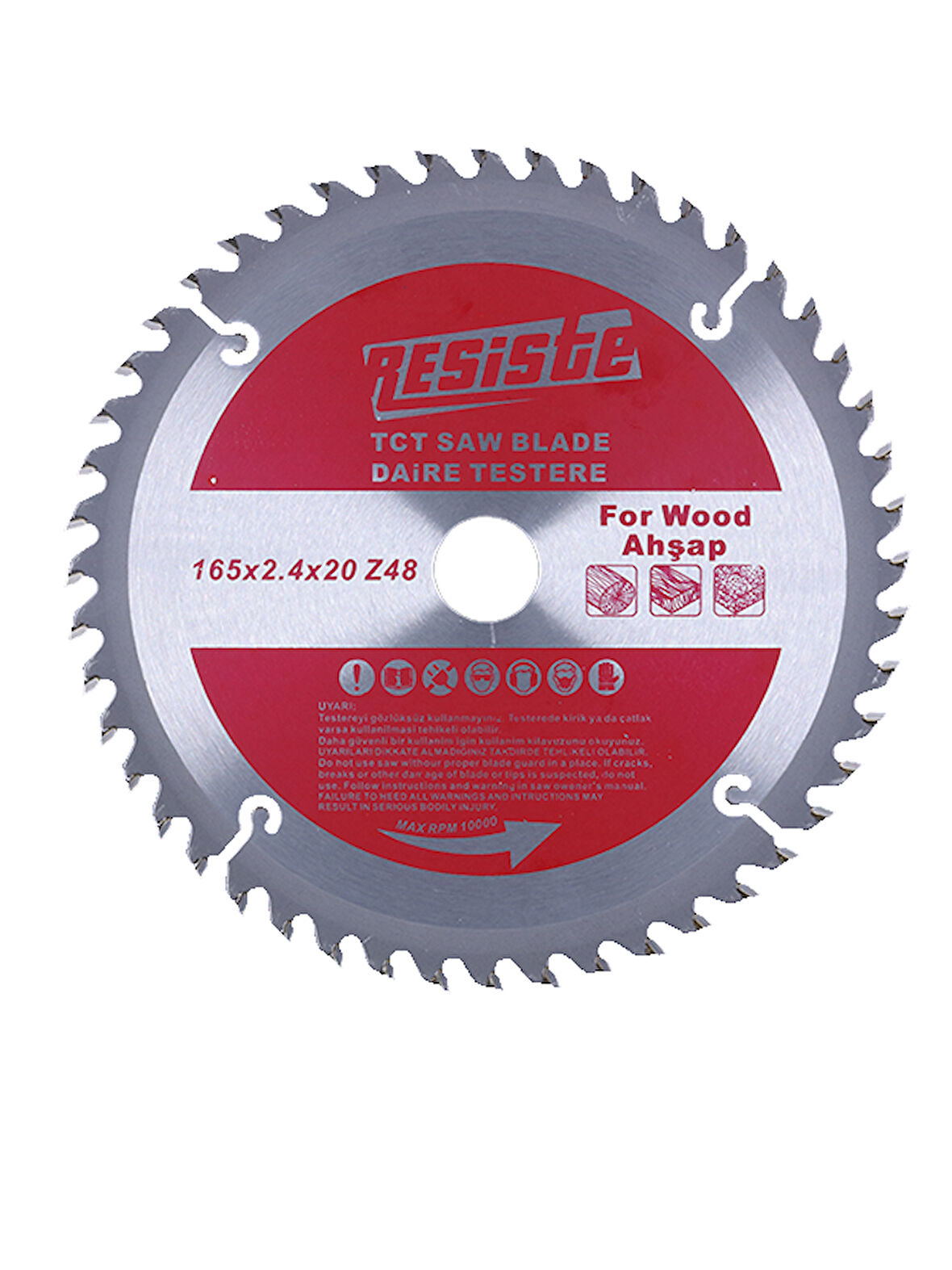 Resiste 165x2.4x20 Z48 Sunta Kesme Testeresi