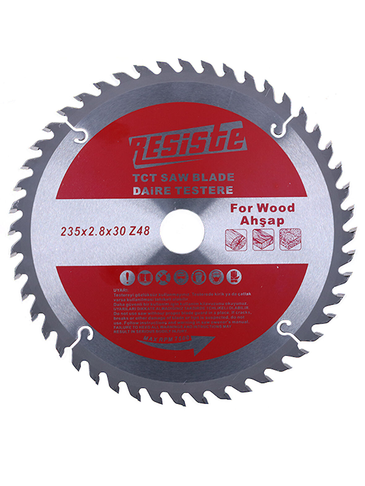 Resiste 235x2.6x30 Z48 Sunta Kesme Testeresi