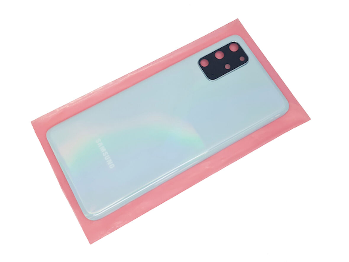 Samsung Galaxy S20 PLUS Arka Pil Batarya Kapağı (CAM FULL LENSLİ ORJİNAL) MAVİ