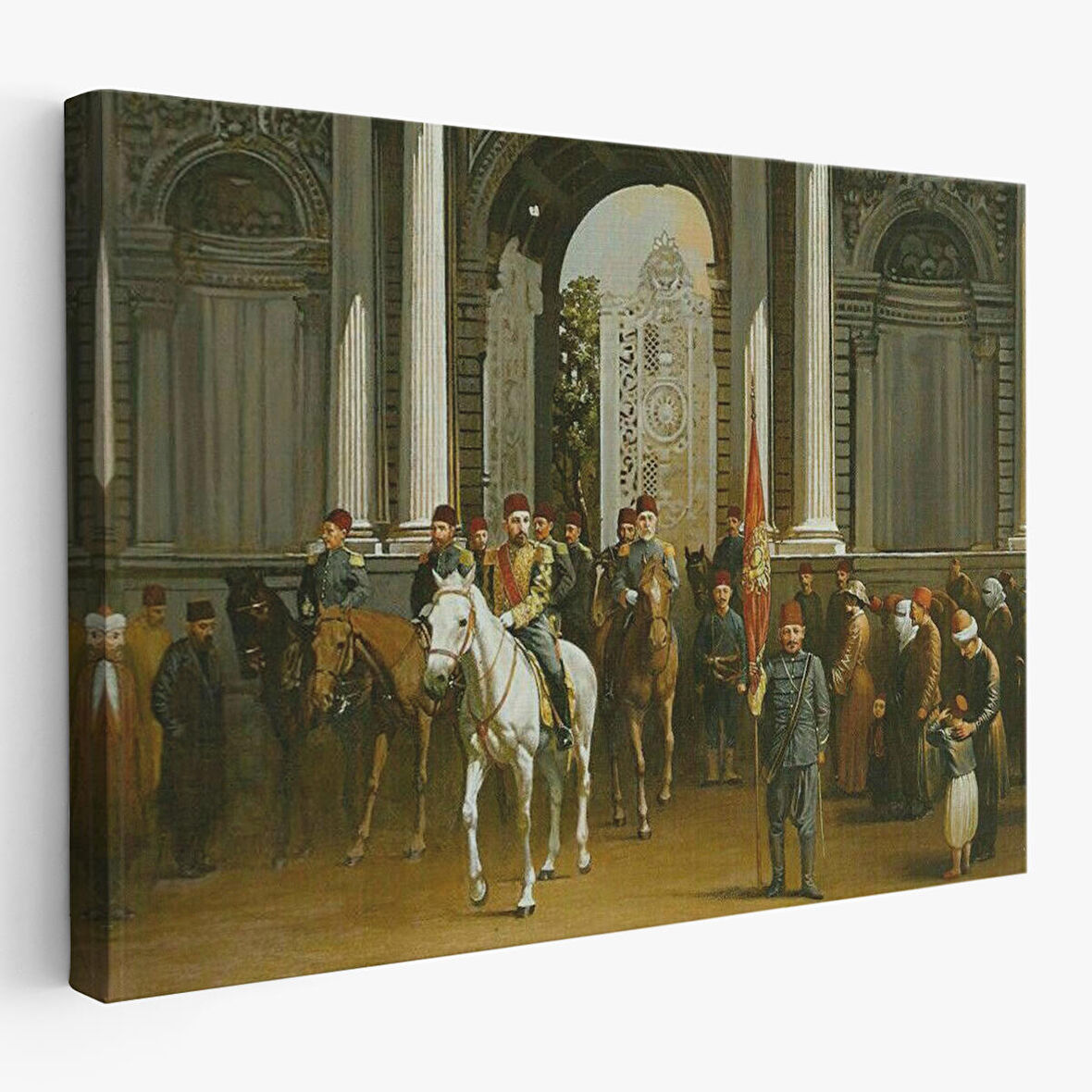 Abdülhamin Han Dolmabahçe Sarayı Tablosu-6557