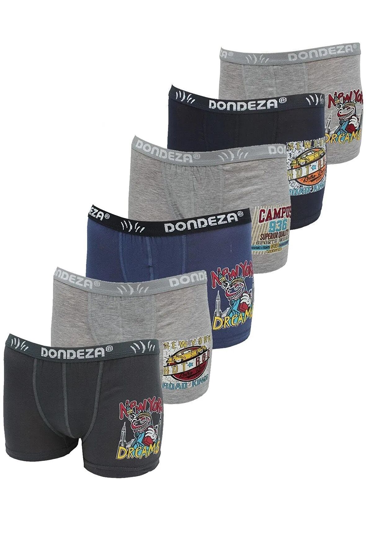 6'lı Paket 506 Erkek Çocuk Boxer