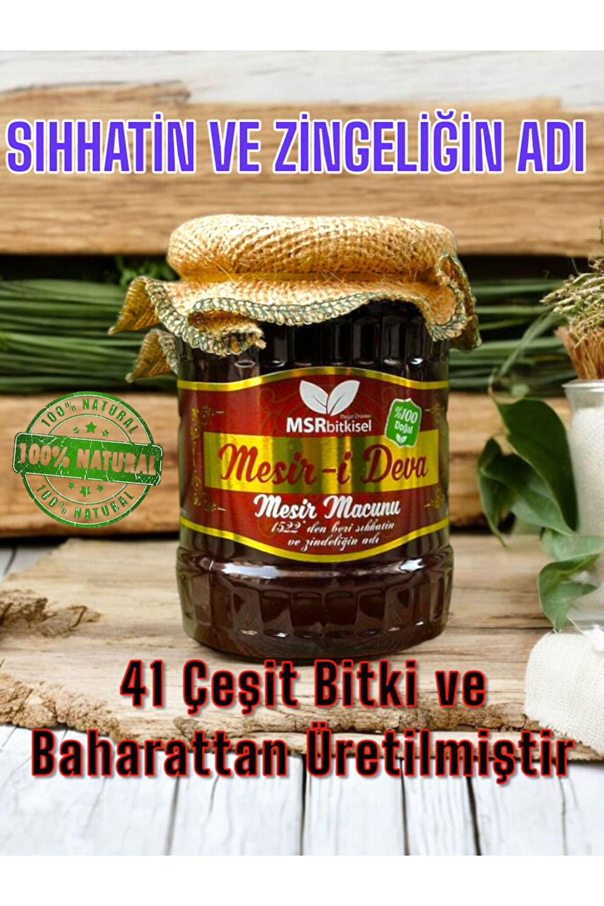 Msr Bitkisel Mesir ( Kuvvet ) Macunu 370g