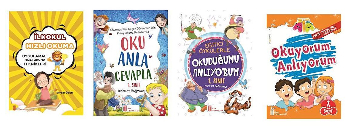 1.Sınıf Hızlı Okuma Seti (4 Kitap)