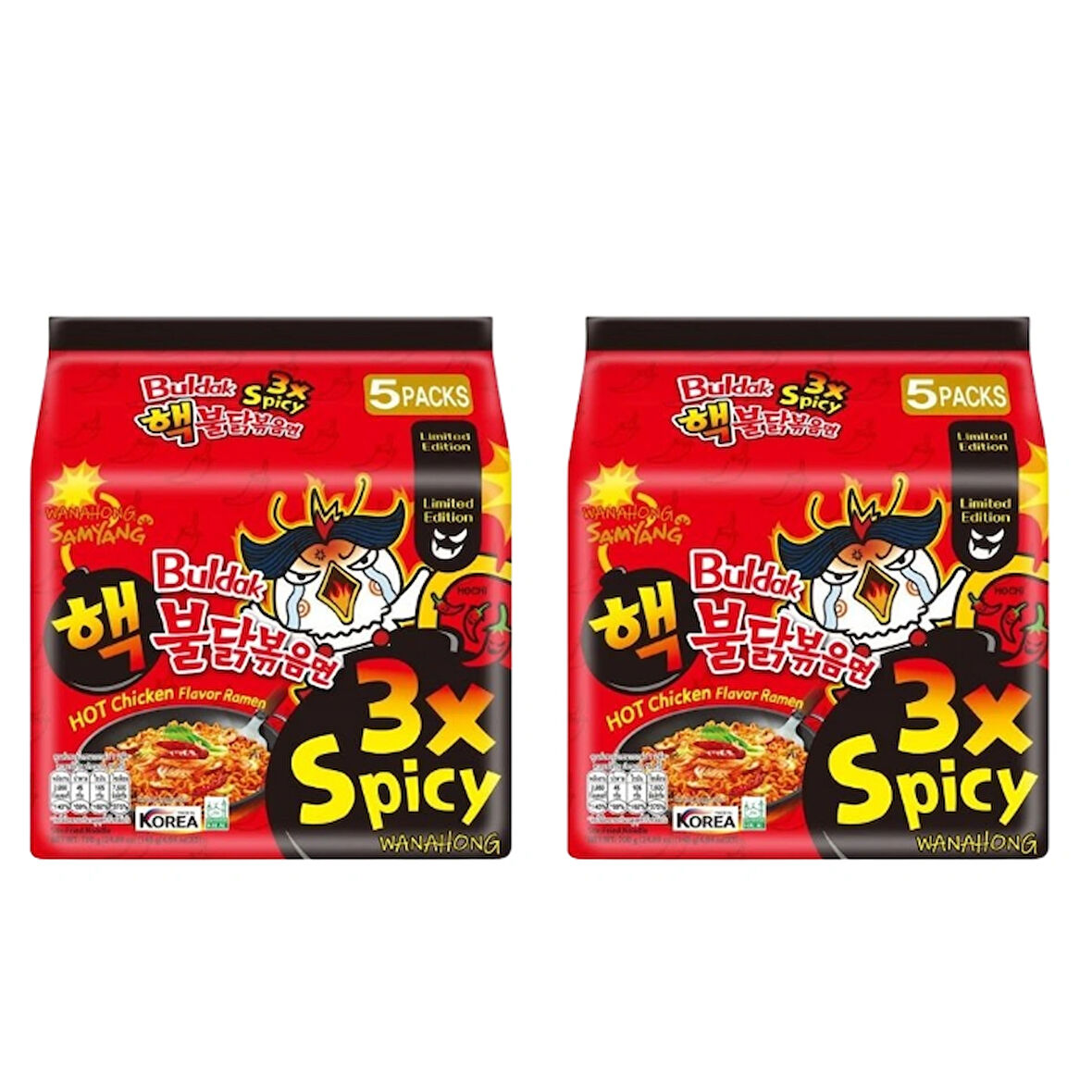 Samyang Buldak 3X Acılı Tavuk Aromalı Ramen (10x140g)
