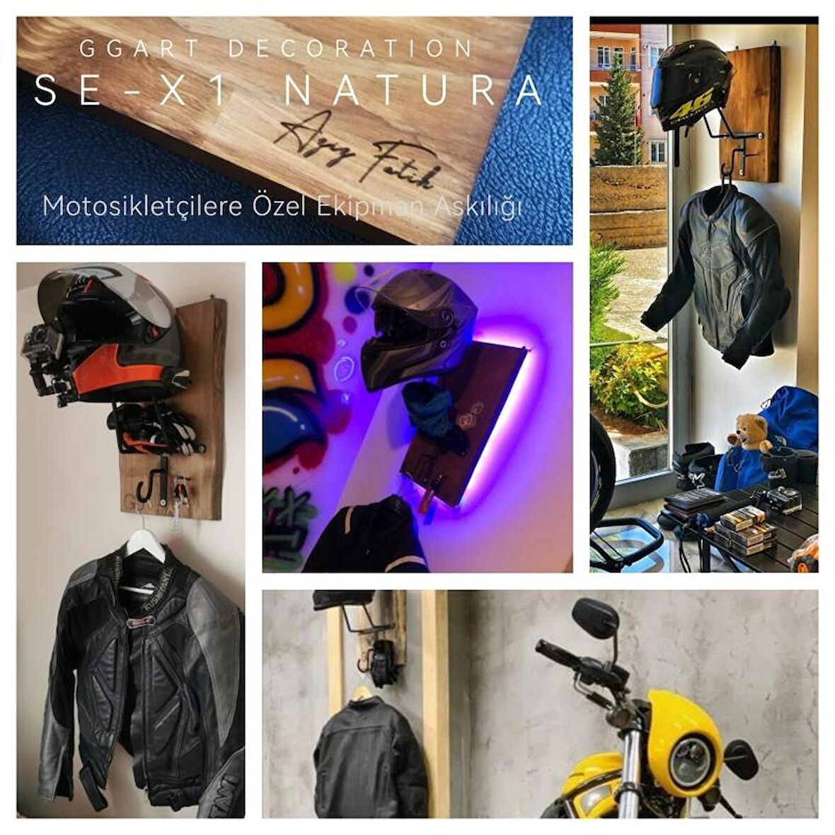 Motosiklet Kask Askısı, Motor Kask Askısı, Bajaj, Gogo, Andes, Ls2, Axxis, Nexx vb GG65