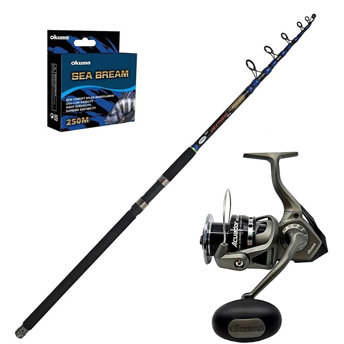 Okuma Acuador 8000 - Kendo Tournament 400cm Surf Olta Seti