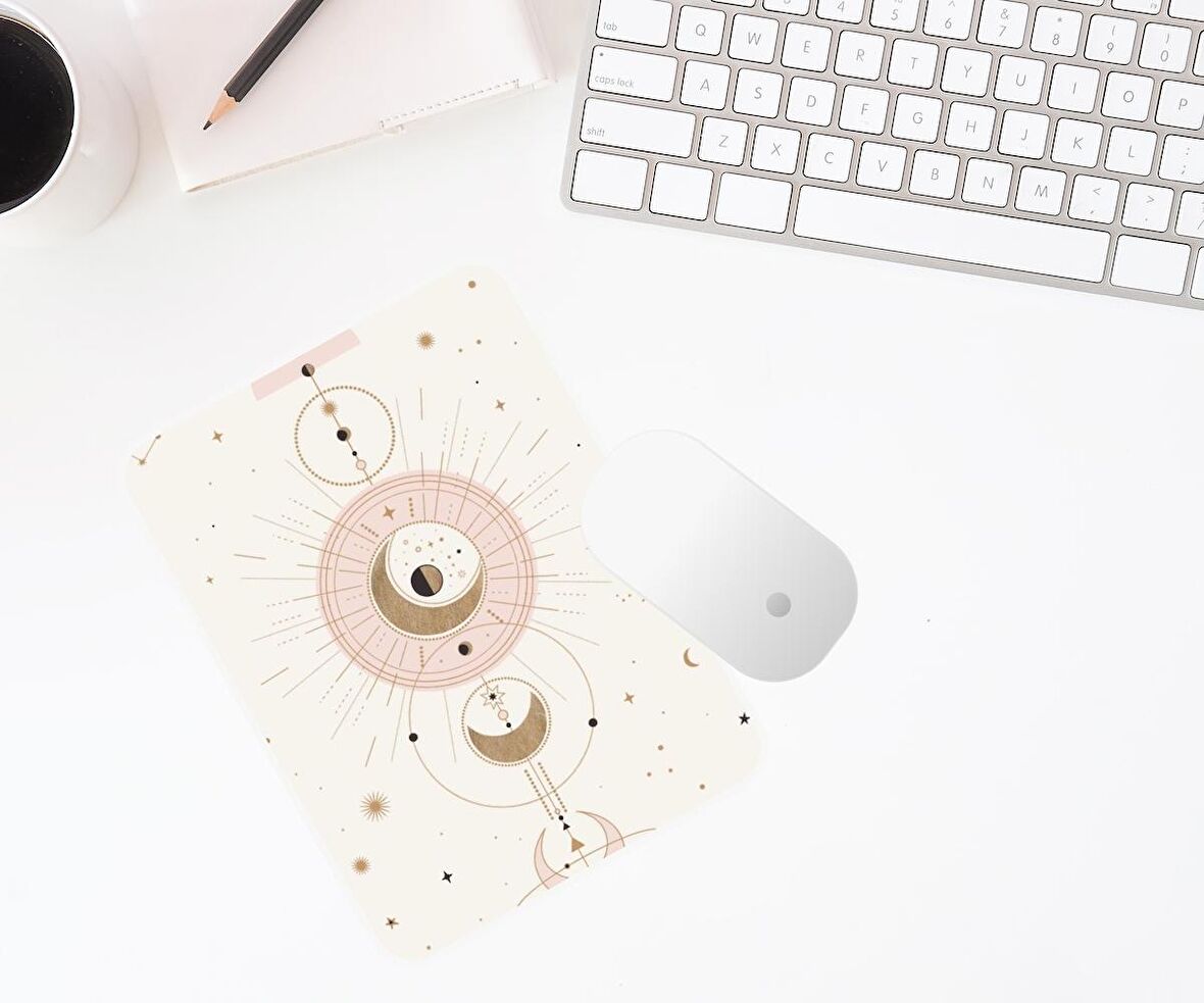 Minimalist Baskılı Mouse Pad