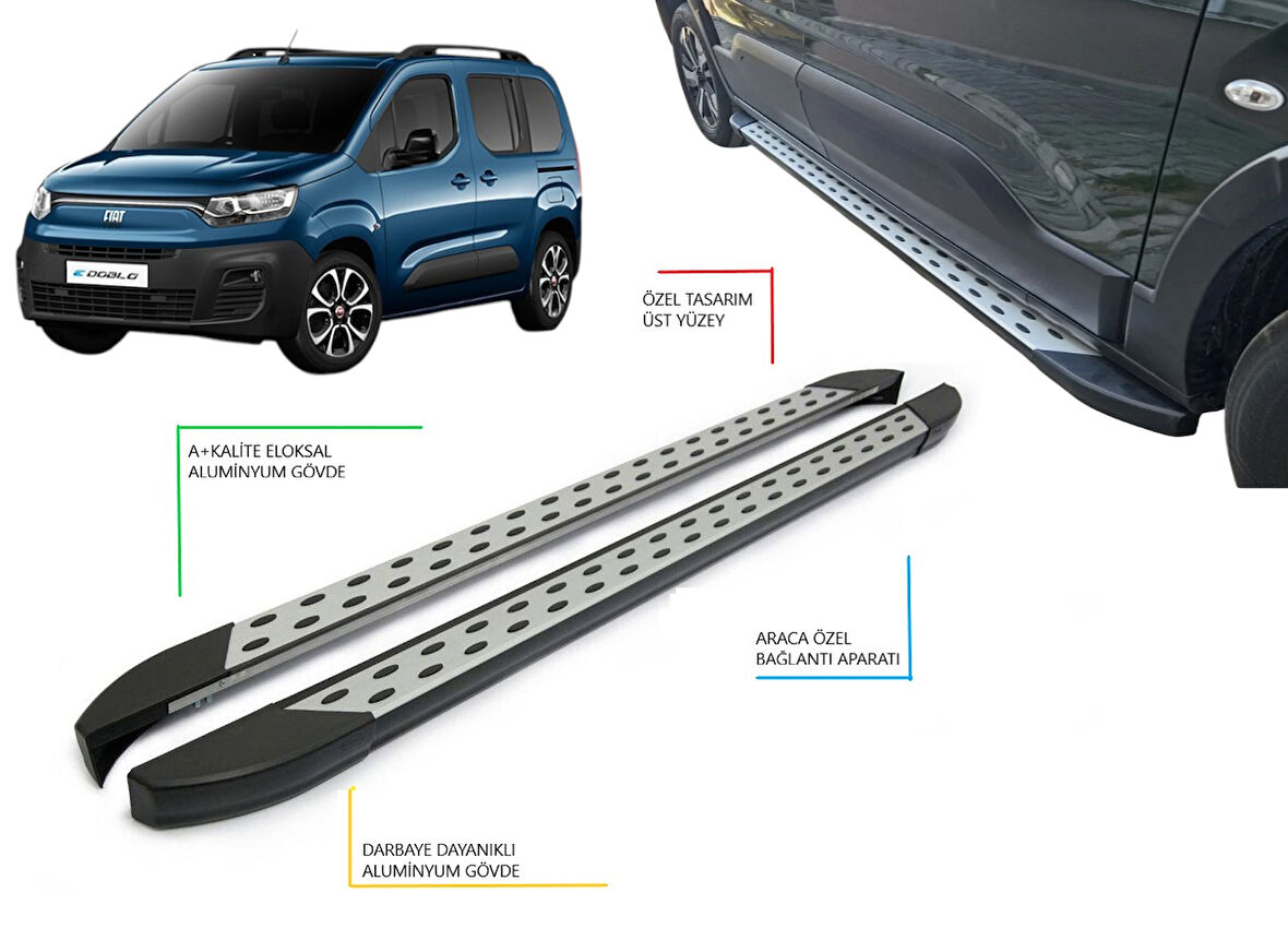 DOBLO CAMLI VAN KISA ŞASE NOKTALI YAN BASAMAK 2023 2024 2025 2026 2027