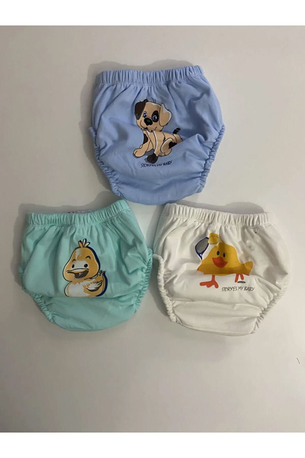 Poope's 3'lü Erkek Bebek Alıştırma Külodu Bebek Tuvalet Eğitimi