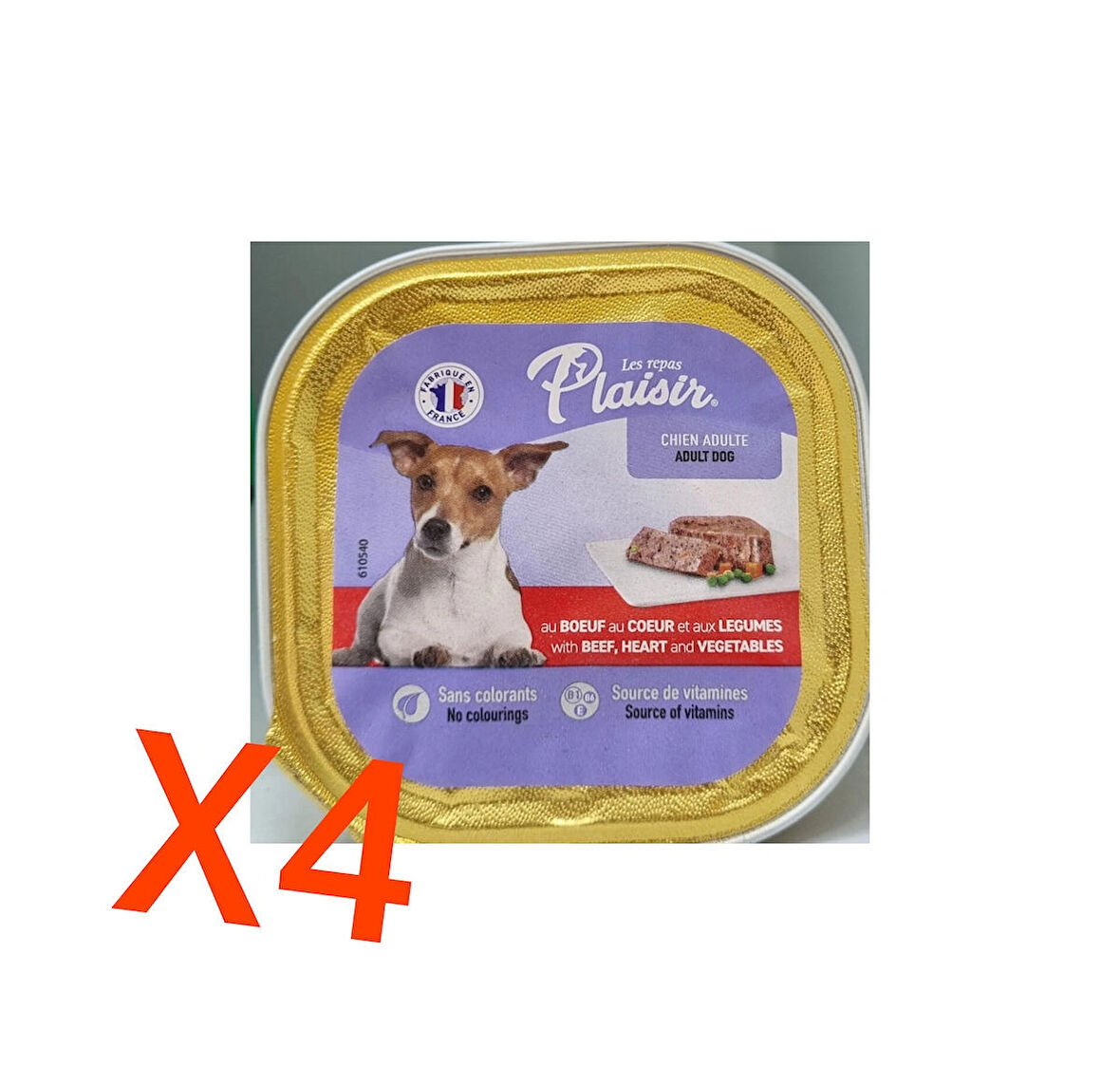 Plaisir BİFTEKLİ YETİŞKİN KÖPEK KONSERVE MAMA 150GR X4 ADET
