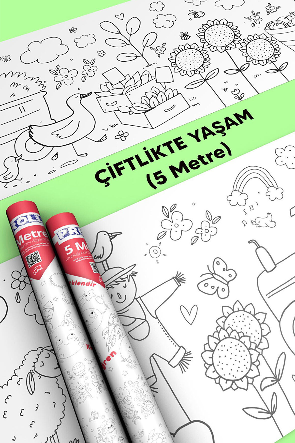 Çiftlik Hayatı Boyama Kağıdı