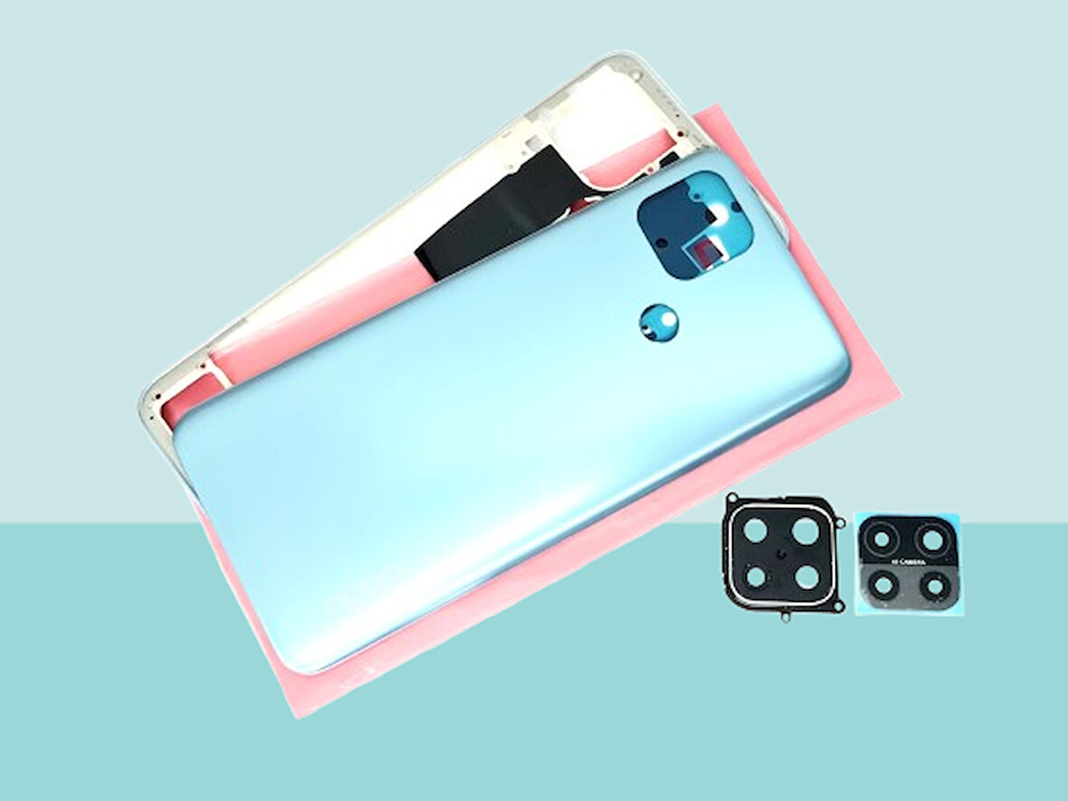 Oppo A15 A15S Uyumlu FULL KASA Arka Kapak Batarya Kapağı - MAVİ